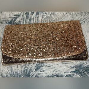a new day Elegant Gold Glitter Clutch